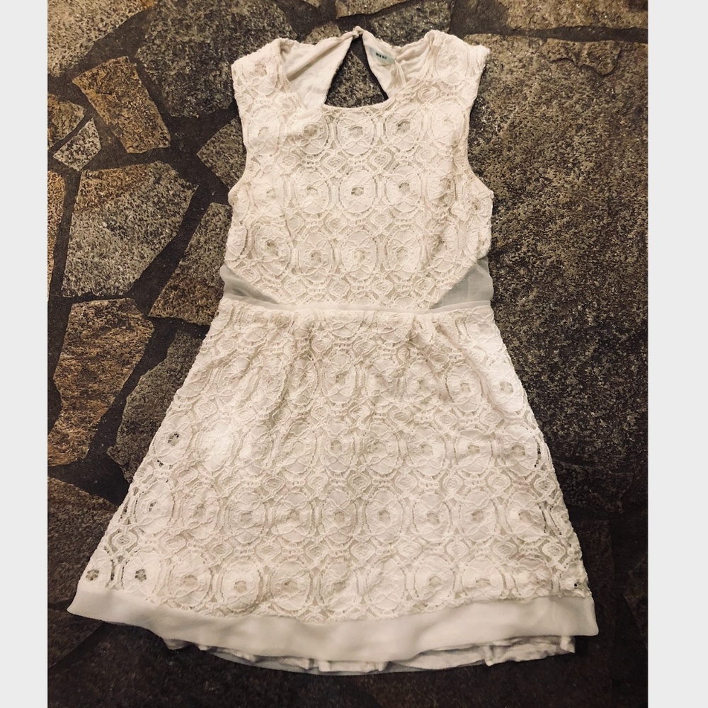 Kimchi Blue White Lace Dress (Size 6)